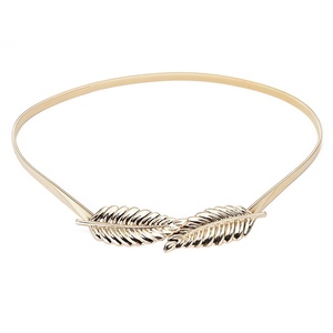 <span class=keywords><strong>Ceinture</strong></span> élastique en métal doré pour <span class=keywords><strong>femme</strong></span>, chaîne de taille pour robe, design printanier - Product Image 2