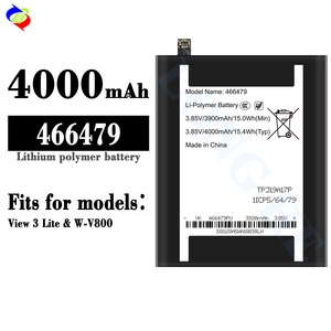 Batterie <span class=keywords><strong>3</strong></span>.85V 4000mAh 466479 pour téléphone portable <span class=keywords><strong>Wiko</strong></span> View <span class=keywords><strong>3</strong></span> <span class=keywords><strong>Lite</strong></span> W-V800, batterie de remplacement - Product Image 2