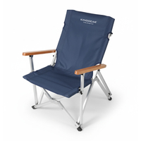 Chaise pliante de camping et de jardin KingGear, moderne, en aluminium, portable, durable et écologique