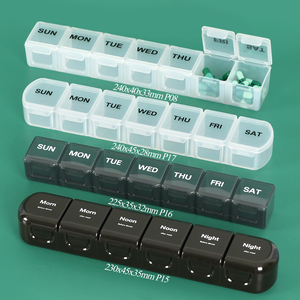 SUNSHING <b>7</b> Day Medicine Organizer Box Weekly Portable Pill Organizer Travel Vitamin Holder Planner for Supplements Fish Oil - Product Image 1