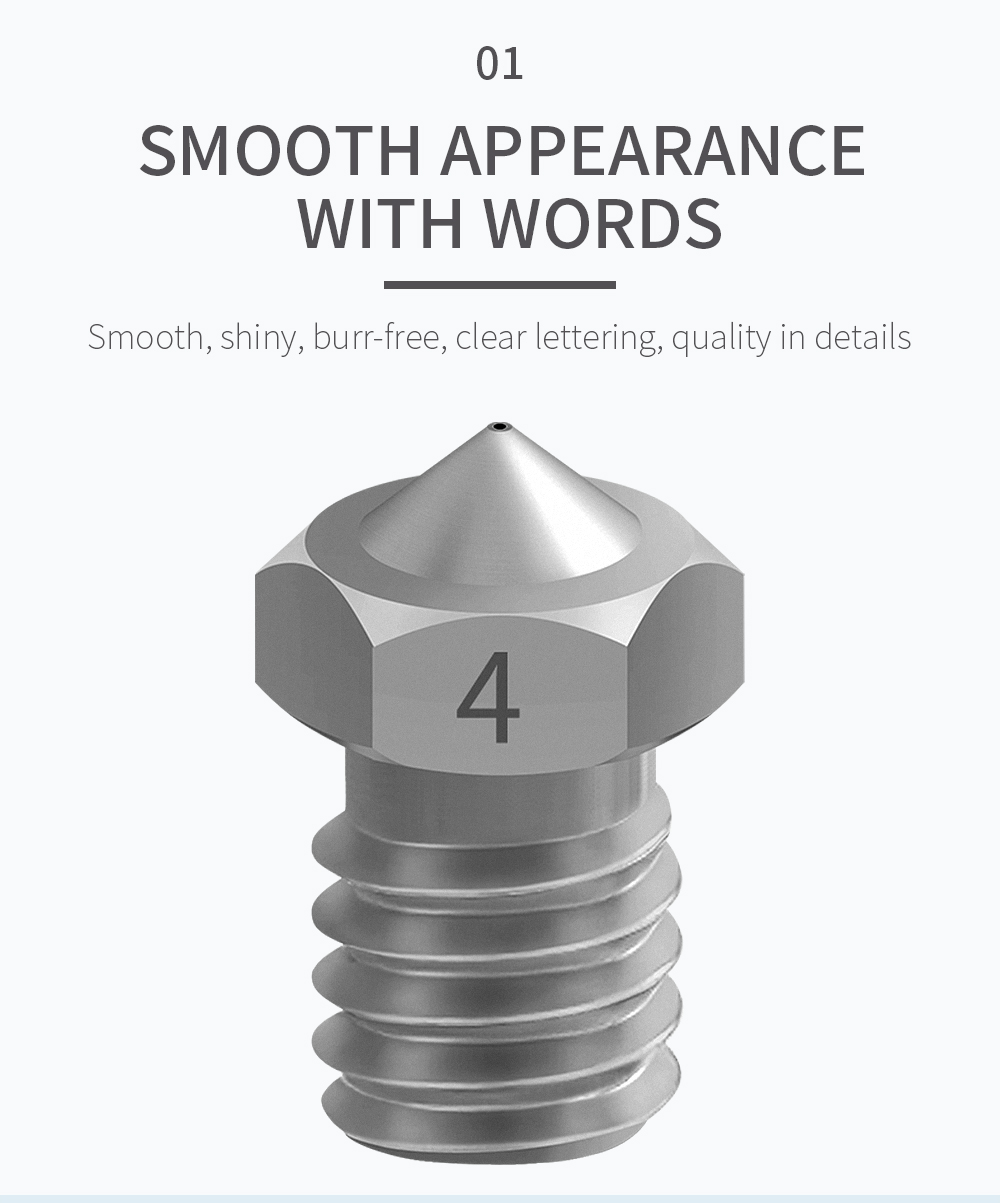 CT4 Titanium E3d Nozzles– V6-1.75mm-0.2mm�.3mm�.4mm�.5mm 4 H8b03e215e3a540be979acad69875c6cfE