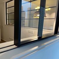 Ventanas Corredizas de Aluminio y Madera Compuesta RC3 con Absorción de Sonido, Vidrio Laminado con Reducción de Ruido para Ventanas de Vista en Villas de Lujo