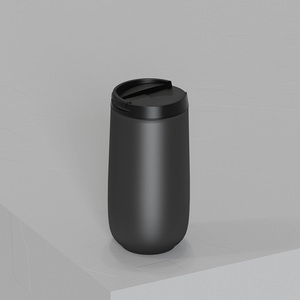 แก้วกาแฟเซรามิกแบบพกพา ใช้ซ้ำได้ แก้วกาแฟพอร์ซเลนสุดหรู แก้วกาแฟแบบพกพาสองชั้นเก็บอุณหภูมิ - Product Image 2