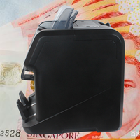 AL-955 Compteuse de billets à 2 compartiments, populaire à l'échelle mondiale, avec détecteur de devises mixtes pour la monnaie canadienne (CAD)