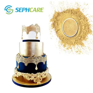 Cake decorations chocolate cupcake Sephcare gold glitter food colors Edible Sprinkle Dyes for bulk