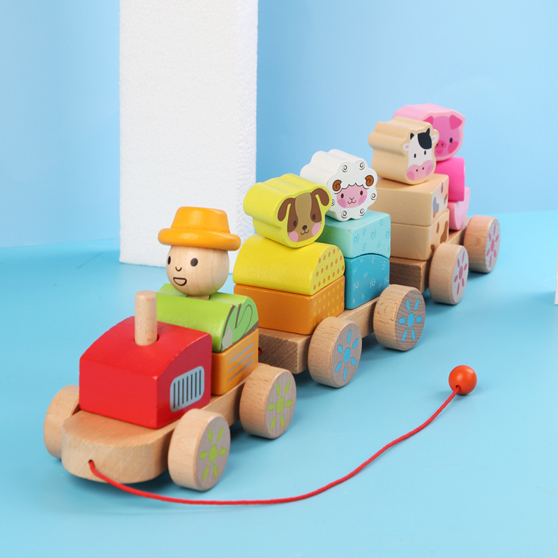 Animal building blocks three-car/0.8