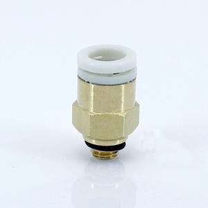 Raccord pneumatique miniature de type SMC KJH4-M5, connecteur rapide, matériau en cuivre, S avec KJS4-M3 KJL6-M5, petit raccord KJF4-M6 - Product Image 1