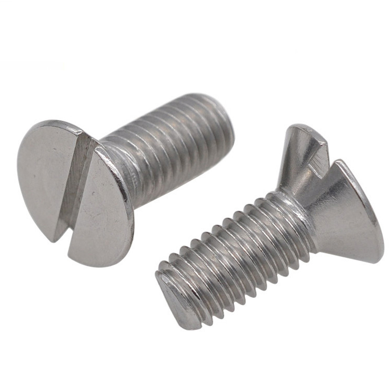 M3*12mm Stainless Steel A2-70 SS304 Slotted Countersunk Head Screws