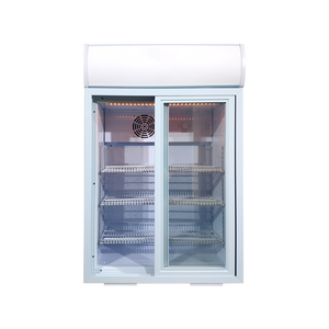 Meisda sc105l 105L trượt hai cửa kính thẳng đứng trưng bày tủ lạnh hiển thị mát cho siêu thị - Product Image 4