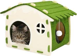 Venta al por mayor de fábrica, jaulas de fieltro DIY simples y semicerradas, casas nido de cama suave para decoración <span class=keywords><strong>del</strong></span> hogar - Product Image 4