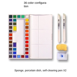 Marley Art Sketches <span class=keywords><strong>Aquarelle</strong></span> Peinture Set 18/24/36 Solide & Transparent Couleurs Mary <span class=keywords><strong>Aquarelle</strong></span> Boîte pour Toile Peinture en Gros - Product Image 5