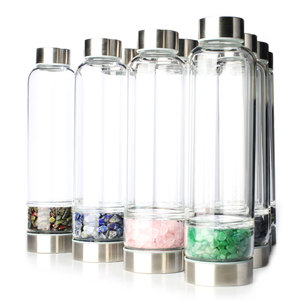 Botellas de <span class=keywords><strong>Agua</strong></span> al por Mayor con Cristal y Piedras Preciosas para Regalos y Recuerdos de Boda - Product Image 1