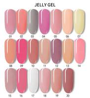 Gel de construction crémeux nude premium haute viscosité pour extension UV et design d'ongles français