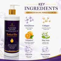 Gel Douche Éclaircissant et Anti-Acné LAMARINE Bio aux Herbes, Format Standard, Contrôle du Sébum, Pour Tous Types de Peaux, Marque Blanche