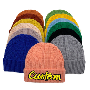 Gorro de Invierno Térmico Grueso <span class=keywords><strong>para</strong></span> Hombre y <span class=keywords><strong>Mujer</strong></span>, de Gran Circunferencia, con Bloques de Color, de Acrílico, Tejido, Cálido, de Lana - Product Image 1