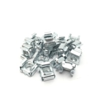 Écrou à cage M4 M5 M6 M8 en acier au carbone avec écrou à clip galvanisé, écrou à cage carré à verrouillage