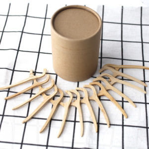 Il filo interdentale biodegradabile raccoglie il filo interdentale con manico libero in plastica naturale bastoncino per stuzzicadenti in bambù filo interdentale UHMW - Product Image 2