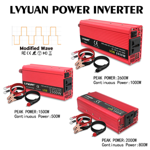 Onduleur à onde sinusoïdale modifiée <span class=keywords><strong>Lvyuan</strong></span> 500W <span class=keywords><strong>1000W</strong></span> 12V 24V vers 220V 230V CA pour kits d'urgence à prix réduit - Product Image 6