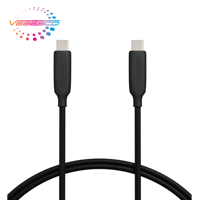 USB-C USB-C 3.1 Gen 2 Fast Charging Cable 10GBPS High Speed 3 Feet Black TPE PVC Foil for Computer Barcode Scanner Smart Watch