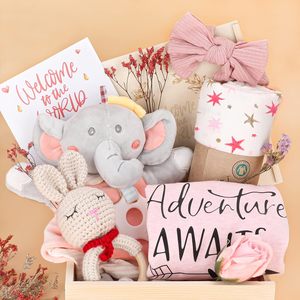 2024 nuevo estilo Sonajero Swaddle <span class=keywords><strong>Manta</strong></span> Baby shower Regalos para bebés recién nacidos Niñas Regalos únicos de revelación de género al por mayor - Product Image 2