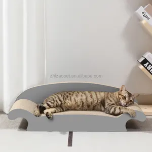 Indoor Gebruik Huisdier Speelgoed Grote Eco Kat Scratcher Bed, Duurzaam Karton Krabben Cat Lounger Sofa