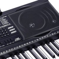 Teclado Electrónico Portátil Profesional OEM de Fábrica al por Mayor MK-812 de 61 Teclas con Pantalla LED, 128 Tonos y 200 Ritmos para Música