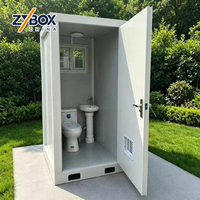 Toilettes chimiques modulaires préfabriquées portables WC individuel pour extérieur sur remorque certifiées CE US AU NZ