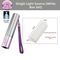 Linterna de Identificación de Gemas H100 de 5W Recargable, de Aleación de Aluminio, para Inspección de Joyas, Ámbar, Jade, con Luz UV de 365nm
