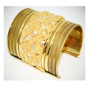 2025 Korean Gold Silver S Shape Buckle Transparent Bangle Open lightweight <b>travel</b> bangle Gold Plated Brass Etching <b>Bracelets</b> - Product Image 4