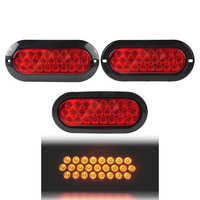 Haute Qualité IP65 12v 24v 6 pouces Ovale Led Camion Feu Arrière Led Remorque Lumière
