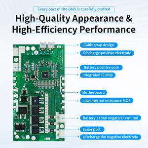 Système de gestion de batterie KLS KLS-362 14S 15S 40A 48V Lifepo4, <span class=keywords><strong>circuit</strong></span> de protection de batterie, batterie dédiée pour sac à dos - Product Image 2