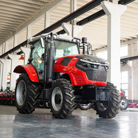 Pabrik Cina 100HP Mini 4WD Traktor taman mesin Diesel murah 4x4 roda pertanian Traktor menampilkan pompa Gearbox komponen inti