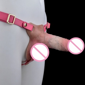 Realistic Silicone Triangular Base <b>Dildo</b> with Adjustable Strap Harness for Pegging Couple Dual-skin <b>Dildo</b> for Adult Flirting Toy - Product Image 2