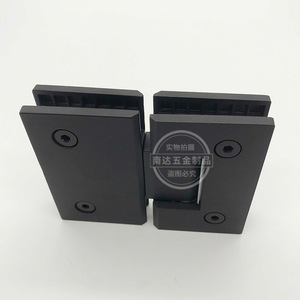 Hardware De Porta De Chuveiro Preto Fosco Porta De Vidro De Aço Inoxidável Dobradiça De Montagem Em Parede Dobradiça De Vidro Para Porta De Vidro - Product Image 4