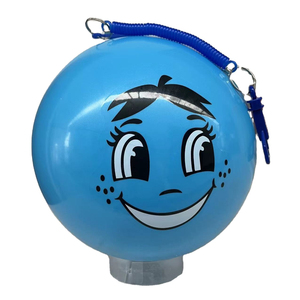 Pelota de juguete inflable colorida para niños, <span class=keywords><strong>Bola</strong></span> de pvc respetuosa con el medio ambiente, cara sonriente, Primavera - Product Image 1