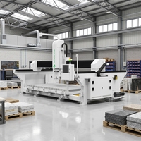 Machine de découpe de pierre intelligente 5+1 axes pour la fabrication sur mesure de comptoirs de cuisine et de dessus de lavabo