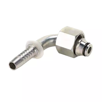 20591 Raccord coudé hydraulique en acier au carbone à 90 degrés, type lourd, avec joint torique métrique femelle