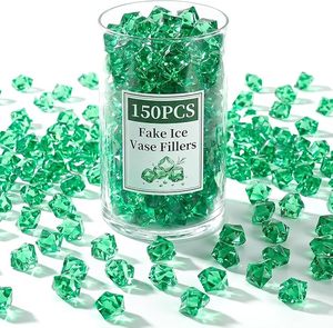 Diamants en plastique, pierres acryliques effet glace pilée, pépites bleues, gemmes pour remplissage de vases et centres de table - Product Image 3