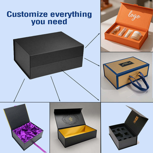 Boîtes à vêtements pliantes magnétiques <span class=keywords><strong>de</strong></span> luxe avec logo personnalisé, doublure en éponge, boîte cadeau en carton rigide recyclable pour cosmétiques, bougies - Product Image 4