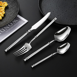 Cuchillos, tenedores y cucharas <span class=keywords><strong>de</strong></span> acero inoxidable 304 para la <span class=keywords><strong>UEFA</strong></span> Champions <span class=keywords><strong>League</strong></span>, vajilla <span class=keywords><strong>de</strong></span> lujo ligero, cuchillos y tenedores para carne - Product Image 3