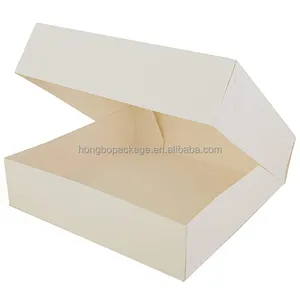 Embalagem da caixa do cartão do Livro Branco personalizado para o bolo, cookie. pastelaria, donuts