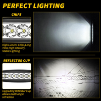 Feux arrière LED fins pour voiture DXZ 12-24V, projecteur de travail 18W, 3000LM, 6000K, phare antibrouillard, éclairage extérieur pour camion tout-terrain, CE