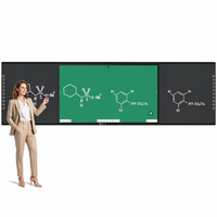Pizarra Interactiva Inteligente EIBOARD de 86 Pulgadas, 162 185, Pizarra Blanca Interactiva con Sistema Push-Pull, 4K LED Infrarroja, Magnética, Antideslumbrante, para Aula