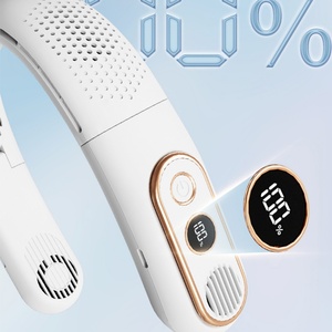 Ventilador Plegable sin Aspas para Colgar en el Cuello, Recargable por USB con Pantalla LED, Mini Ventilador Portátil Silencioso - Product Image 4