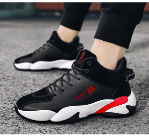 Chaussures montantes pour hommes, chaussures de sport, chaussures de sport antidérapantes, chaussures de basketball et chaussures de loisirs. - Product Image 4
