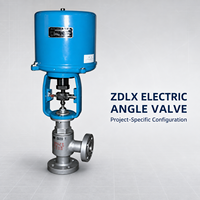 Vanne d'angle électrique à raccordement à brides pour pipeline industriel OEM ODM JIAHE JH-ZDLX Fourniture pour projets d'ingénierie