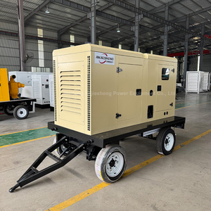 Groupe électrogène diesel silencieux haute vitesse sur remorque 80KW 100KW 65KVA 50KW Triphasé 380V 400V 50 60HZ pour usage industriel extérieur de secours - Product Image 3
