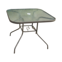 Ensemble de chaises et table de jardin pliantes en fer gris HIFINE avec parasol, résistant aux intempéries, garantie de 2 à 3 ans