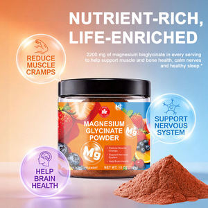 Poudre de glycinate de magnésium, complément minéral avec vitamines D3, K2, B6, pour le sommeil et la relaxation musculaire, emballage personnalisé pour adultes au quotidien - Product Image 2
