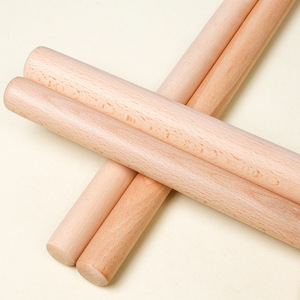 Rouleau à pâtisserie en bois extra long et épaissi <span class=keywords><strong>pour</strong></span> la pâtisserie, rouleau à pâte en bois avec un design rond aux deux extrémités - Product Image 2